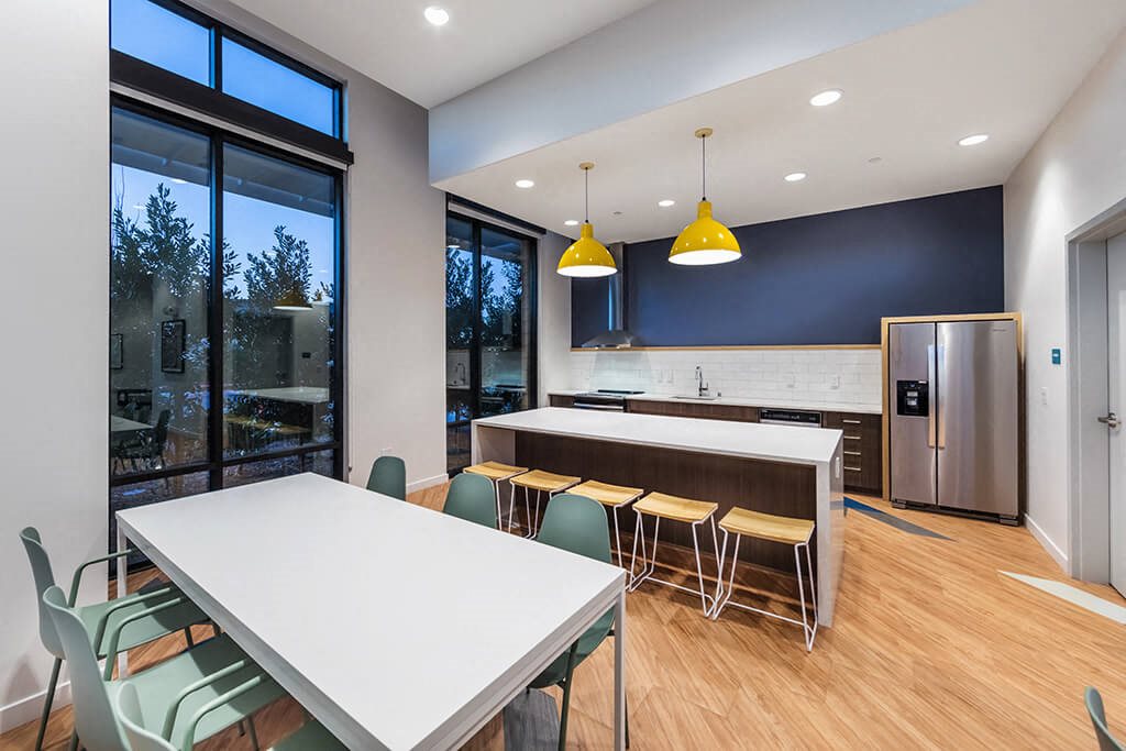 Resident Services Center Kitchen at GEO Apartment in Fremont CA